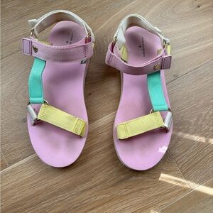 Stoney Clover Lane X Target Pink and Yellow Sandals